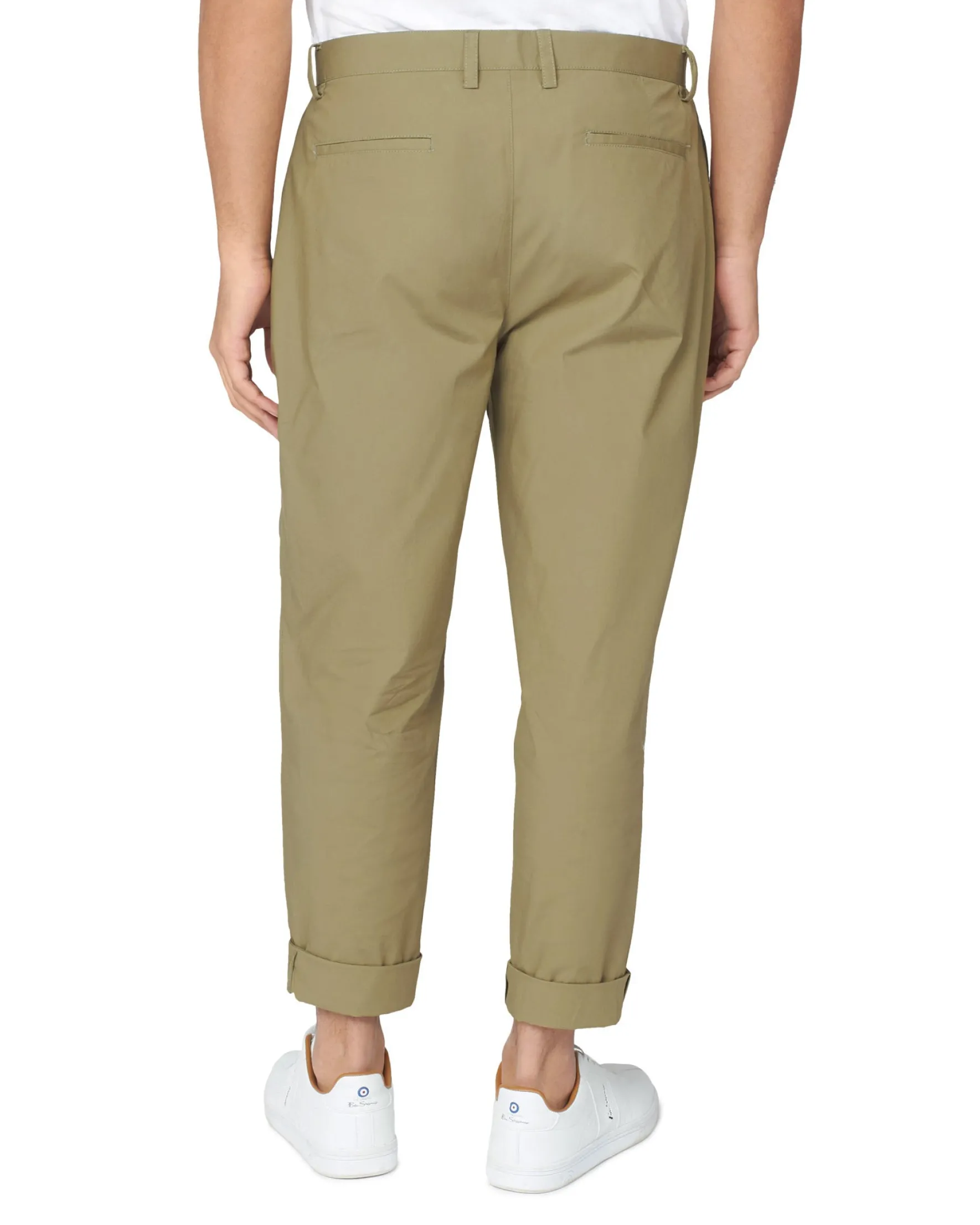 Ben Sherman Pants & Shorts^Poplin Relaxed-Taper Pleated Trouser - Olive