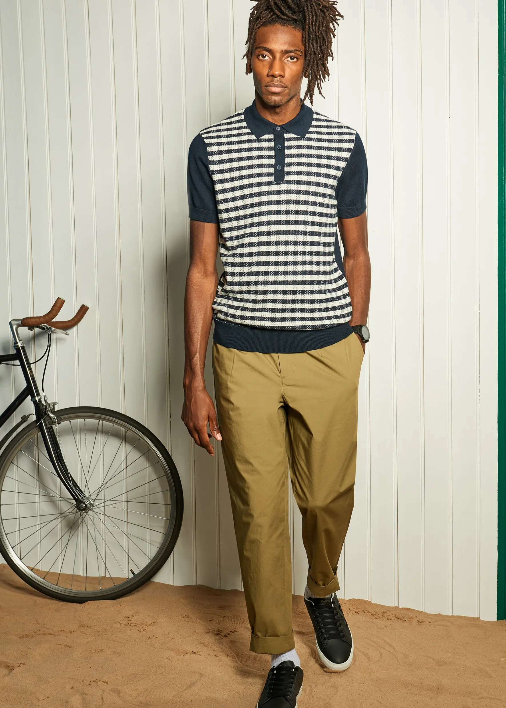 Ben Sherman Pants & Shorts^Poplin Relaxed-Taper Pleated Trouser - Olive