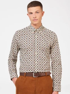 Ben Sherman Shirts^Retro Foulard Print Slim Fit Shirt Fog