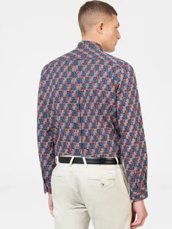 Ben Sherman Shirts^1950s Checkerboard Print Shirt Indigo