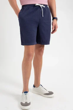 Ben Sherman Pants & Shorts^Seersucker Slim Fit Bengal Stripe Short - Navy