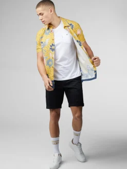 Ben Sherman Shirts^Signature Abstract Botanical Print - Sunflower