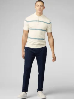 Ben Sherman Sweaters & Knits^Signature Argyle Stripe Polo - Ivory