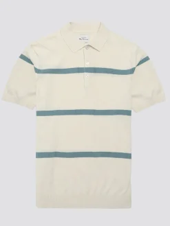 Ben Sherman Sweaters & Knits^Signature Argyle Stripe Polo - Ivory