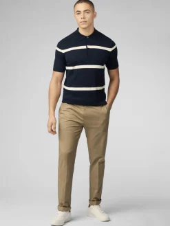 Ben Sherman Sweaters & Knits^Signature Argyle Stripe Polo - Dark Navy