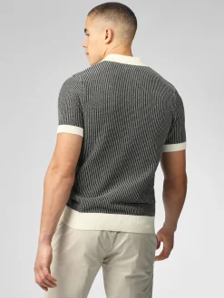 Ben Sherman Sweaters & Knits^Signature Bicolor Zip Neck Polo - Ivory