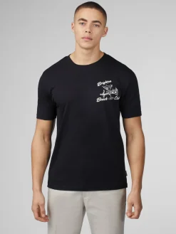 Ben Sherman T-Shirts & Tees^Signature Brighton Beach Club Tee - Black