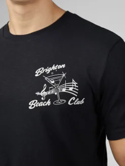 Ben Sherman T-Shirts & Tees^Signature Brighton Beach Club Tee - Black