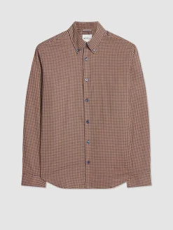Ben Sherman Shirts^Signature Chevron Print Shirt Burnt Orange
