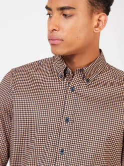 Ben Sherman Shirts^Signature Chevron Print Shirt Burnt Orange