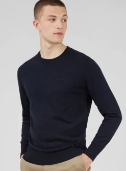 Ben Sherman Sweaters & Knits^Signature Knit Crewneck Sweater - Navy Dark Navy