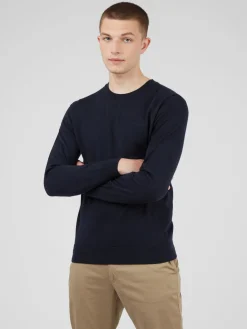 Ben Sherman Sweaters & Knits^Signature Knit Crewneck Sweater - Navy Dark Navy