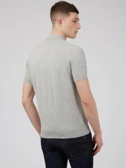 Ben Sherman Sweaters & Knits^Signature Knit Polo - Steel
