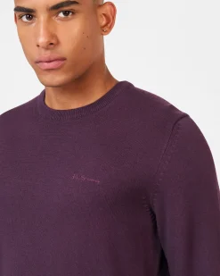 Ben Sherman Sweaters & Knits^Signature Knitted Crewneck Sweater - Plum