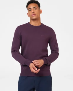 Ben Sherman Sweaters & Knits^Signature Knitted Crewneck Sweater - Plum
