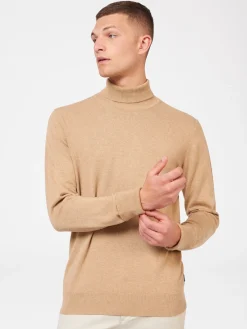 Ben Sherman Sweaters & Knits^Signature Knitted Roll Neck Sweater - Stone