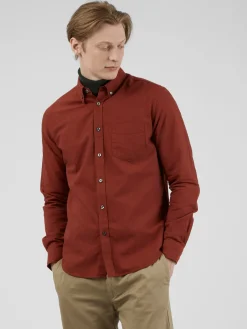 Ben Sherman Shirts^Signature Long-Sleeve Oxford Shirt - Burnt Orange