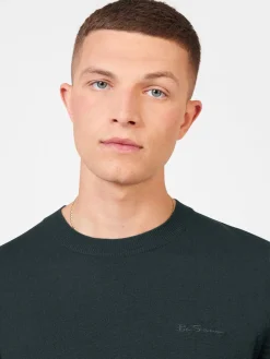 Ben Sherman Sweaters & Knits^Signature Merino Crewneck Sweater - Dark Green
