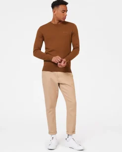 Ben Sherman Sweaters & Knits^Signature Merino Crewneck Sweater - Utility Brown