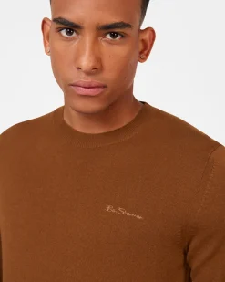 Ben Sherman Sweaters & Knits^Signature Merino Crewneck Sweater - Utility Brown