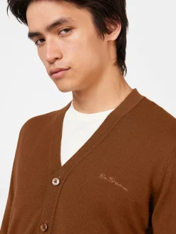 Ben Sherman Sweaters & Knits^Signature Merino Knit Cardigan Utility Brown