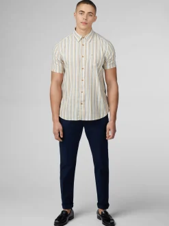 Ben Sherman Shirts^Signature Mod Stripe Shirt - Fog