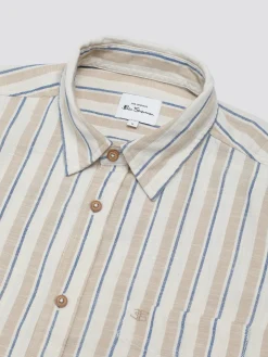 Ben Sherman Shirts^Signature Mod Stripe Shirt - Fog