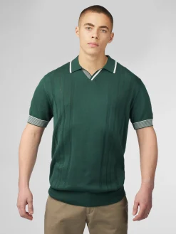 Ben Sherman Sweaters & Knits^Signature Open Neck Polo - Green