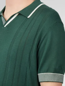 Ben Sherman Sweaters & Knits^Signature Open Neck Polo - Green