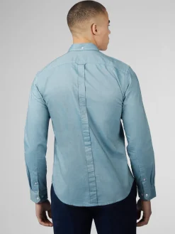 Ben Sherman Shirts^Signature Oxford - Long Sleeve - Teal