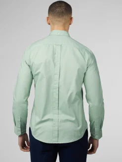 Ben Sherman Shirts^Signature Oxford - Long Sleeve - Grass Green