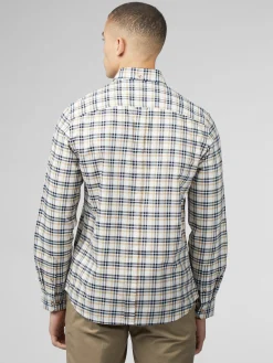 Ben Sherman Shirts^Signature Oxford Check Shirt - Snow White