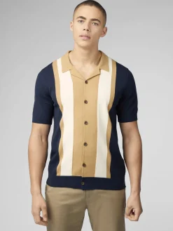 Ben Sherman Sweaters & Knits^Signature Resort Neck Button Through Polo - Dark Navy