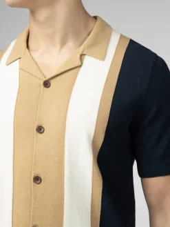 Ben Sherman Sweaters & Knits^Signature Resort Neck Button Through Polo - Dark Navy