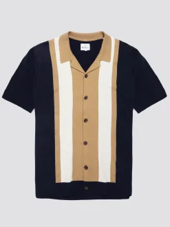 Ben Sherman Sweaters & Knits^Signature Resort Neck Button Through Polo - Dark Navy