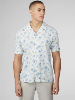 Ben Sherman Shirts^Signature Resort Print Shirt - Ivory