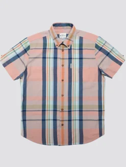 Ben Sherman Shirts^Signature Seersucker Check Shirt - Pale Pink