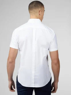 Ben Sherman Shirts^Signature Short Sleeve Oxford Shirt - White