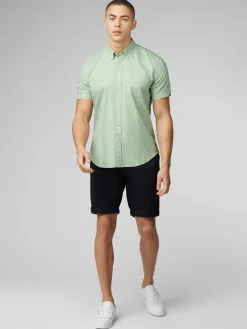 Ben Sherman Shirts^Signature Short Sleeve Oxford Shirt - Grass Green