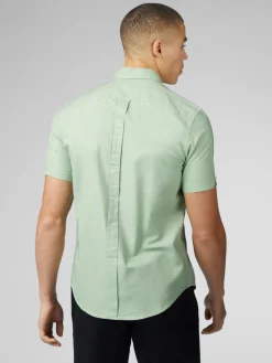 Ben Sherman Shirts^Signature Short Sleeve Oxford Shirt - Grass Green