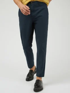 Ben Sherman Pants & Shorts^Signature Slim Taper Linen Trousers - Midnight