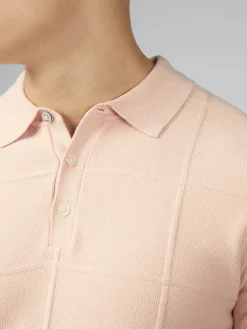 Ben Sherman Sweaters & Knits^Signature Textured Polo - Pale Pink
