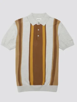 Ben Sherman Sweaters & Knits^Signature Vertical Stripe Polo - Ivory