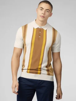 Ben Sherman Sweaters & Knits^Signature Vertical Stripe Polo - Ivory