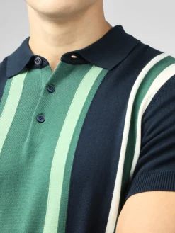 Ben Sherman Sweaters & Knits^Signature Vertical Stripe Polo - Dark Navy