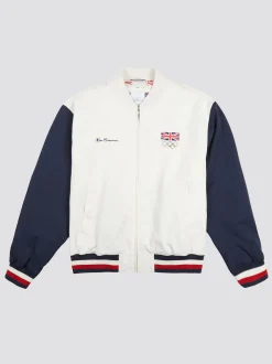 Ben Sherman Outerwear & Jackets^Team GB Commercial Bomber - Ivory