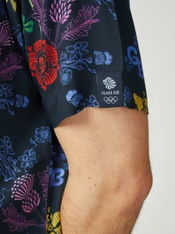 Ben Sherman Shirts^Team GB Floral Shirt - Dark Navy