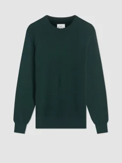 Ben Sherman Sweaters & Knits^Textured Crewneck Sweater - Dark Green