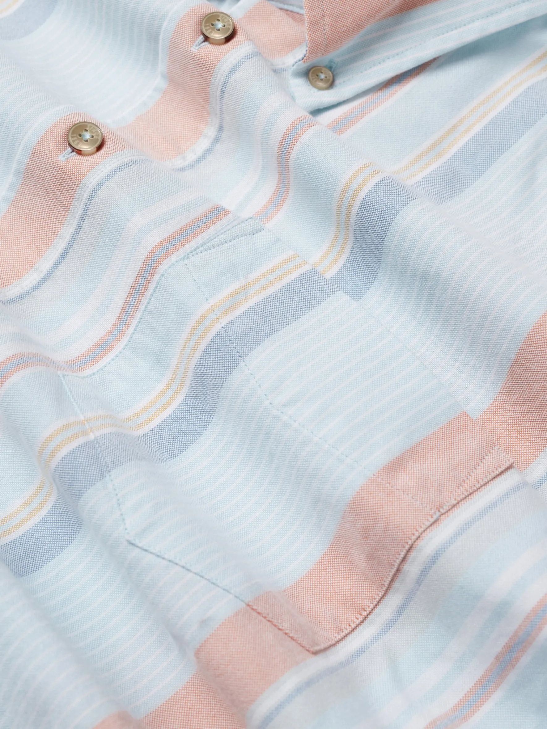 Ben Sherman Shirts^The Oxford Ivy Stripe Long-Sleeve Shirt - Sky Blue