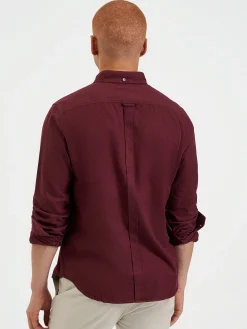 Ben Sherman Shirts^Uniform Flannel Shirt - Merlot